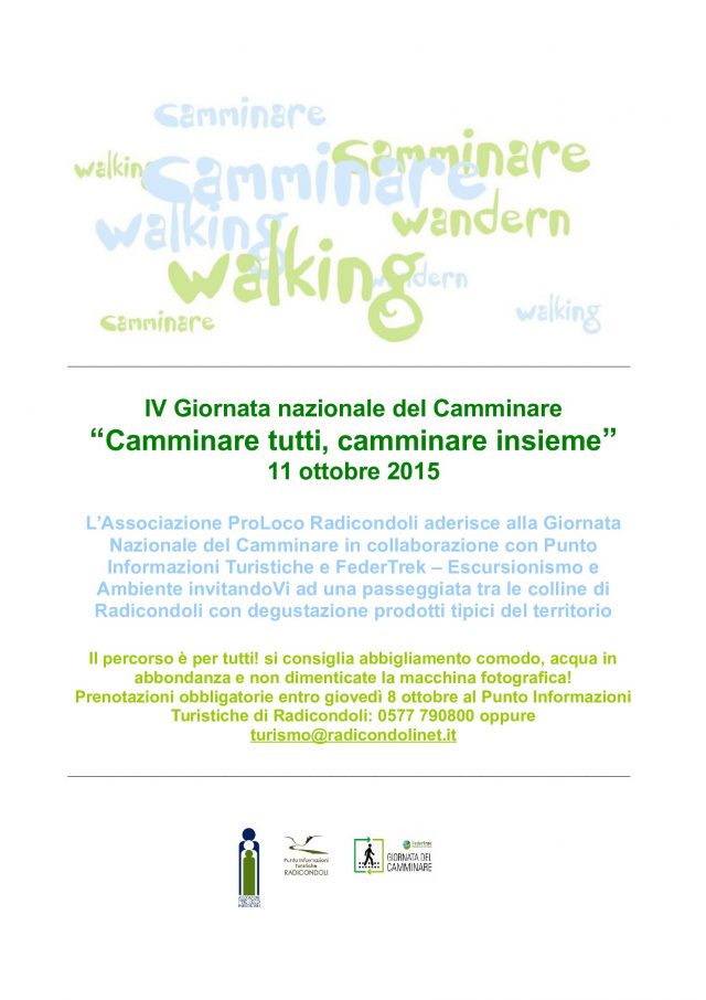 Turismo a Radicondoli: dal 05 all'11 Ottobre 2015 (AGGIORNATO)