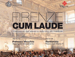 ”Firenze Cum Laude”: incontro per le matricole dell’ateneo
