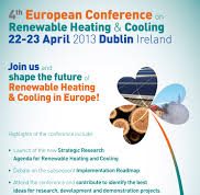 Quarta Conferenza Europea sul riscaldamento e raffrescamento da fonti rinnovabili: CoSviG tra i media partner