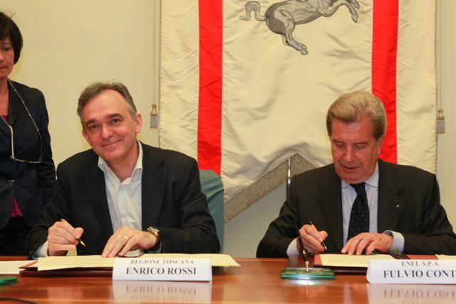 Energia, Regione e Enel firmano per lo sviluppo della geotermia