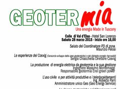 Un convegno sulla geotermia promosso dal Pd