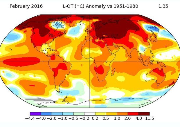 Clima: nuovo record a febbraio, è stato il più caldo di sempre