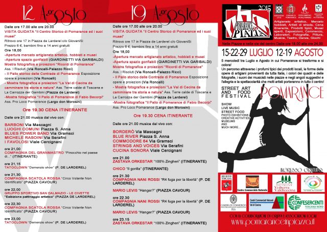 Pomarance: 12-19 Agosto, prosegue