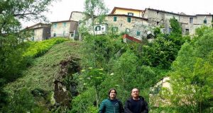 Santa Fiora: Grosso intervento sulle mura laviche