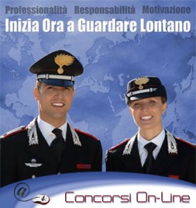 Concorso per allievi Carabinieri in ferma quadriennale
