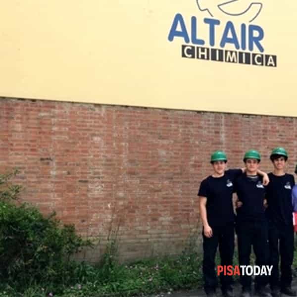 I ragazzi dell'Itis Santucci di Pomarance in alternanza scuola-lavoro ad Altair Chimica Spa a Saline di Volterra