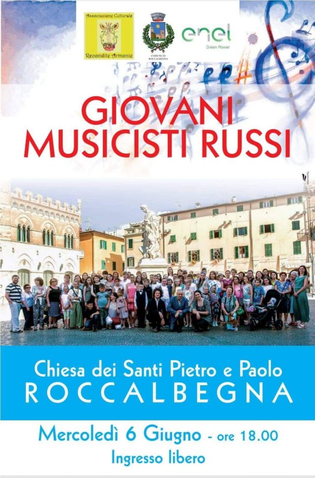 Roccalbegna: domani il concerto dei giovani musicisti russi, l'energia di Enel Green Power per l'arte e la musica