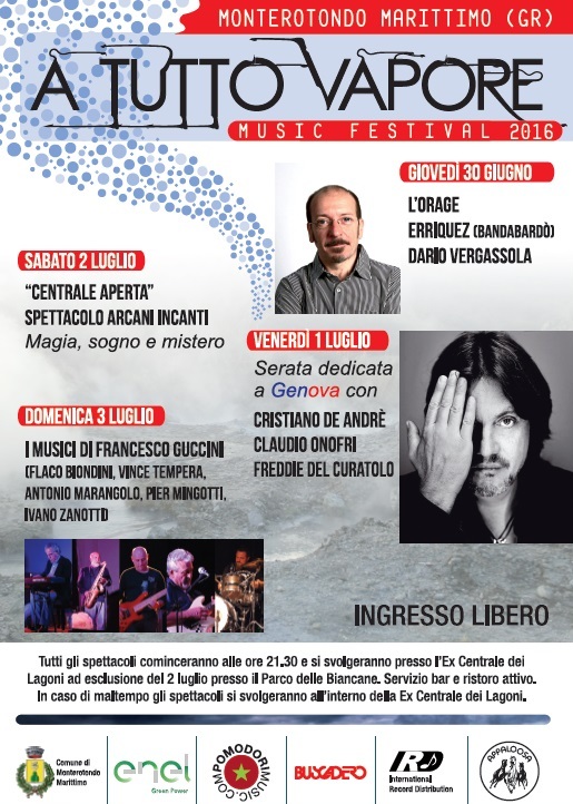 Monterotondo fa il pieno di big con il music festival “A tutto vapore”
