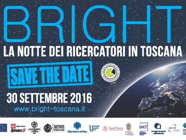 Al via l'organizzazione della Notte dei ricercatori in Toscana - BRIGHT 2016