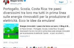 Beppe Grillo, la geotermia e «i paesi che fanno sul serio» sulle energie rinnovabili