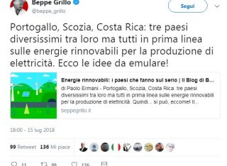 Beppe Grillo, la geotermia e «i paesi che fanno sul serio» sulle energie rinnovabili