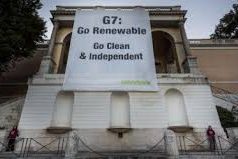 G7 energia, Greenpeace attacca: unica via rinnovabili e efficienza