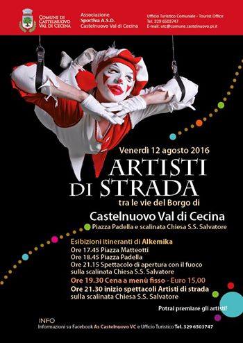 Turismo a Castelnuovo Val di Cecina: Artisti di strada tra le vie del Borgo