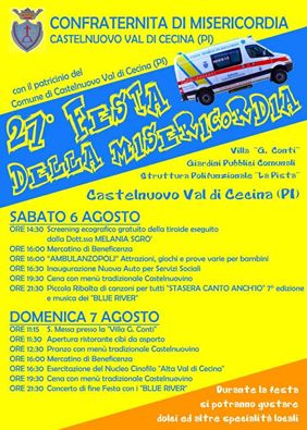 Turismo a Castelnuovo Val di Cecina: 27° Festa della Misericordia