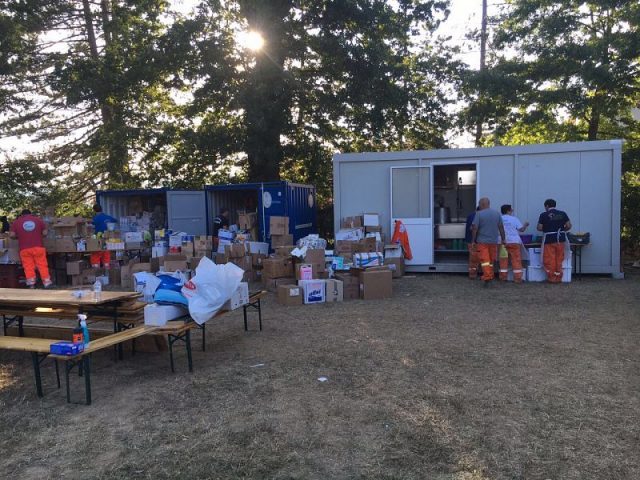 Terremoto, la solidarietà di Pomarance