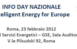 GSE: Info-day nazionale Intelligent Energy Europe 2012