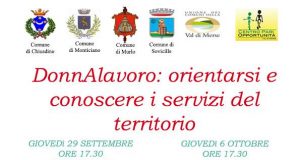 Chiusdino: “DonnAlavoro: orientarsi e conoscere i servizi del territorio”