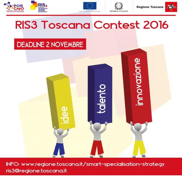 ”RIS3 Toscana Contest 2016”: idee – talento – innovazione