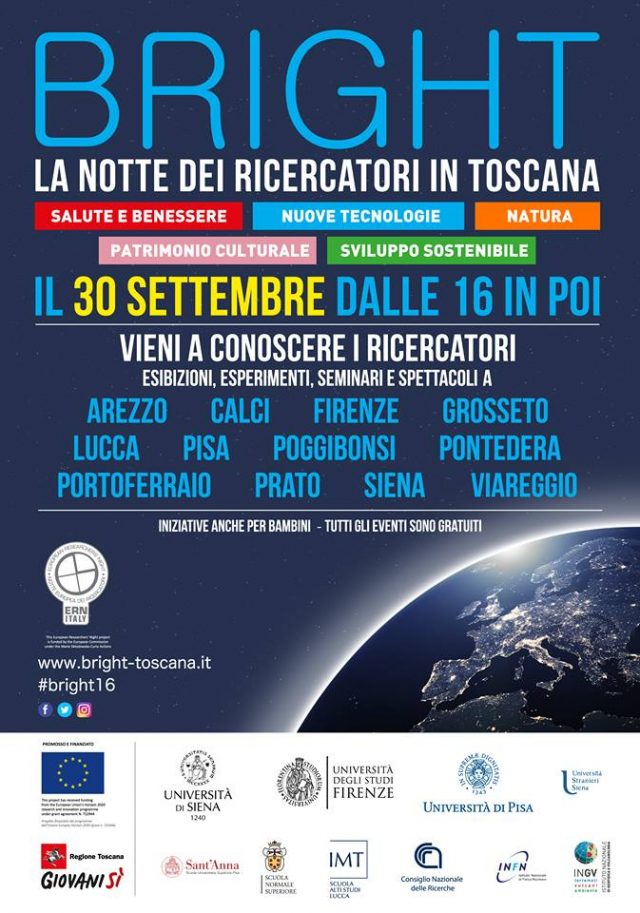 Torna Bright Toscana-La Notte dei Ricercatori