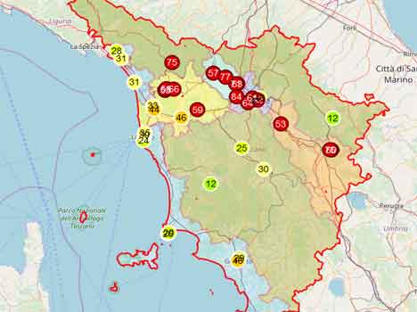 Ambiente, Toscana: Pm10, Pm2.5, biossido di azoto e ozono: la qualità dell’aria in Toscana vista dall’Arpat