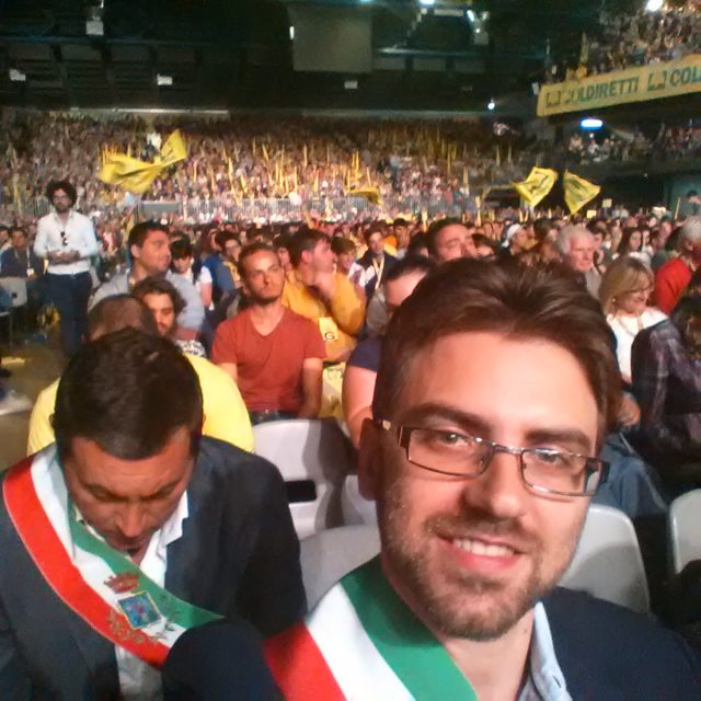 Federico Balocchi alla manifestazione di Coldiretti a Firenze
