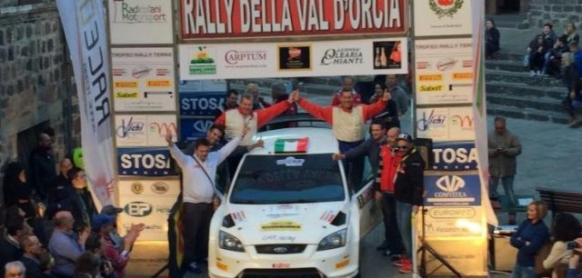 Radicofani. Taddei vince il suo quinto “Rally della Val d’Orcia”; a Ceccoli il Trofeo “Rally Terra”