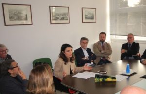 Simona Bonafé in visita agli impianti di Larderello