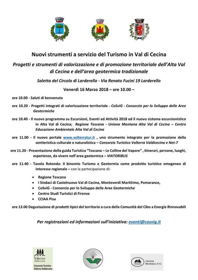 Turismo: Nuovi strumenti a servizio del Turismo in Val di Cecina