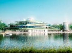 Una piscina naturale con acqua geotermica al “Villages Nature” di Parigi