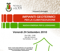 A Lodi con Consorzio Bioenergia, per parlare di geotermico. Un convegno sulle nuove energie