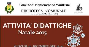 Attività didattiche alla Biblioteca Comunale di Monterotondo Marittimo