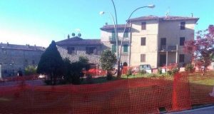 Santa Fiora. Iniziati i lavori alla rotonda posta all’ingresso del paese