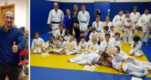 Piancastagnaio. Gli auguri dei pallavolisti Saiuz Amiata al Judo Kwaj Amiatino