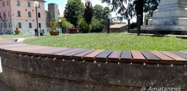 Piancastagnaio. Miglioramento decoro urbano: iniziati nuovi lavori ai Giardini Nasini