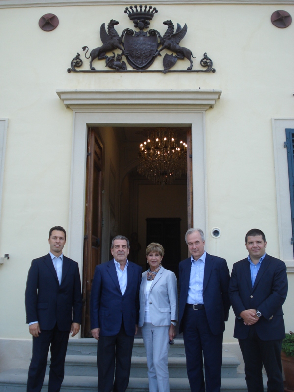 Larderello: il presidente emerito del Cile, Eduardo frei, visita la geotermia di Enel Green Power