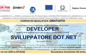 La Regione finanzia un corso per sviluppatore dot.net