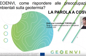 GEOENVI, come rispondere alle preoccupazioni ambientali sulla geotermia? La parola a CoSviG