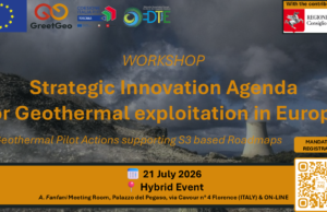 COSVIG-DTE a Firenze per il Workshop internazionale “Strategic Innovation Agenda for Geothermal Exploitation in Europe”